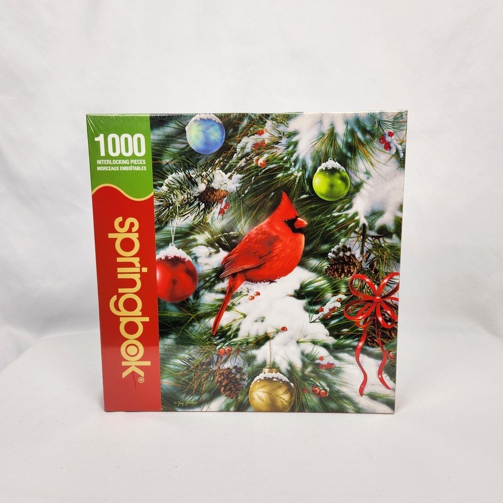 Springbok Christmas‎ Cardinal Jigsaw Puzzle 1000 Pieces 24" X 30" New Sealed